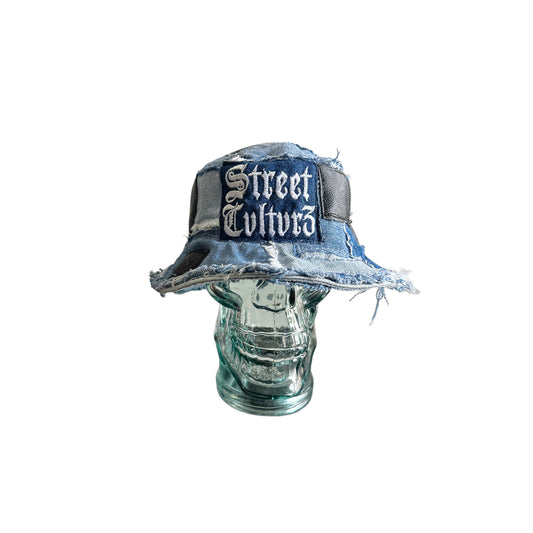 “LVXSC” DENIM BUCKET HAT