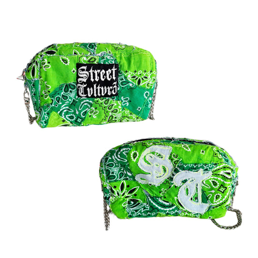 GREEN BANDANA BAG