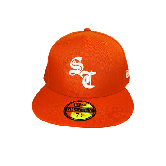 ORANGE SNAPBACK HAT WITH “SC” LOGO