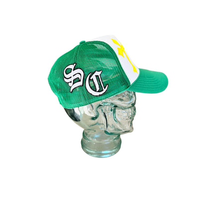 S.C green trucker hat