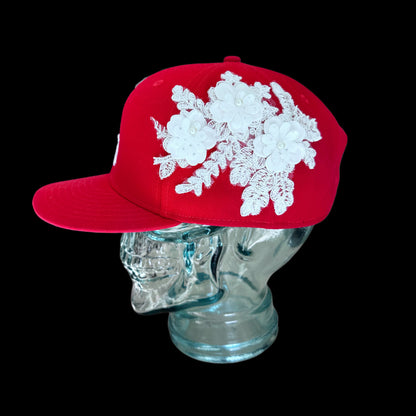 S.C red snapback