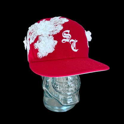 S.C red snapback